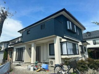 足場解体　工事完了全景