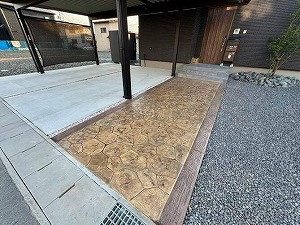 スタンプコンクリート完成