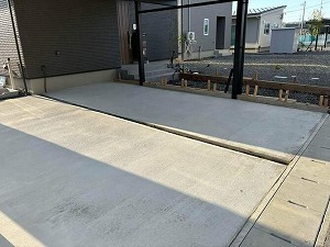 カーポート土間完成