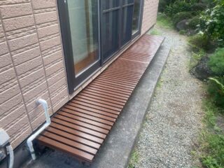 樹脂デッキ塗装完了