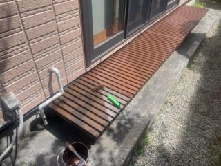 樹脂デッキ塗装