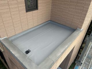 玄関上施工完了