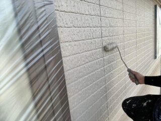 外壁（上塗り2回目）