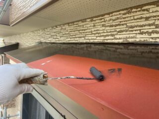 錆止め下塗り～上塗り屁庇屋根