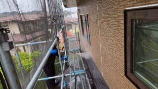 下屋根高圧洗浄