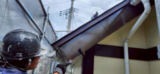 破風上塗り２回目