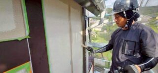 2階外壁上塗り１回目