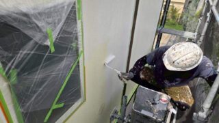 ２階外壁下塗り