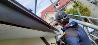 破風上塗り１回目