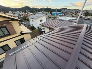  雪止めアングル設置