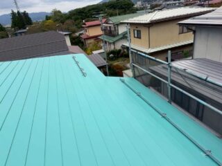雪止めアングル設置