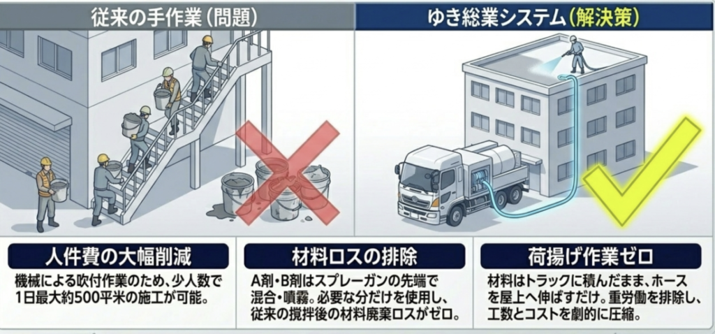超速硬化ウレタン屋上防水