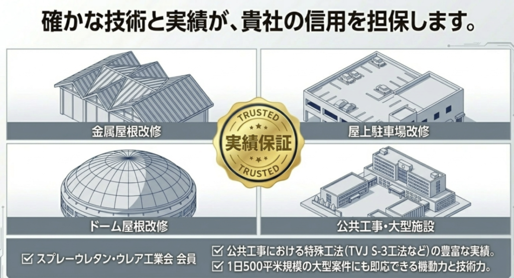 超速硬化ウレタン駐車場防水