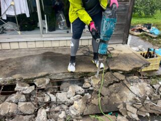 コンクリートデッキ解体