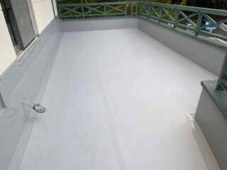 ホテル屋上防水改修工事｜塩ビシート防水｜山形県