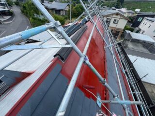 屋根 錆止め下塗り